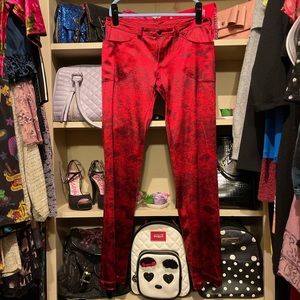 VTG Betsey Johnson Red Pants